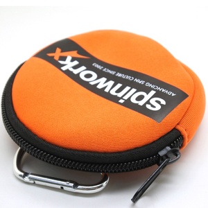 Custom Rits Zachte Kleine Ronde Portemonnee Portemonnee Mini Cirkel Neopreen Coin Pouch Met Karabijnhaak - Product Image 2
