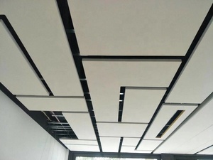 Panel de Techo de Fibra de Vidrio Negro Celotex para Decoración de Cines, Panel Acústico para el Mercado Canadiense - Product Image 5