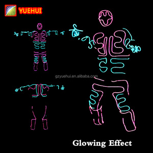 Venta al por mayor en Stock Flexible Neon Light Rave Ropa Niños Sudaderas Personalizar Baile Led Traje para Fashion <span class=keywords><strong>Talent</strong></span> <span class=keywords><strong>Show</strong></span> por DC12V - Product Image 4
