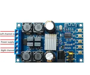 Module d'amplification de puissance numérique à dents bleues, 50W + 50W x 2 canaux, carte d'amplification Audio à double canal avec coque NOPOP 502B