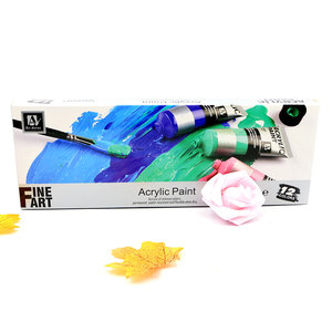 Bview Art <span class=keywords><strong>professionale</strong></span> ricco pigmento Non sbiadito Non tossico 22ml 12 colori colori acrilico Set di vernice per la pittura <span class=keywords><strong>professionale</strong></span> - Product Image 6