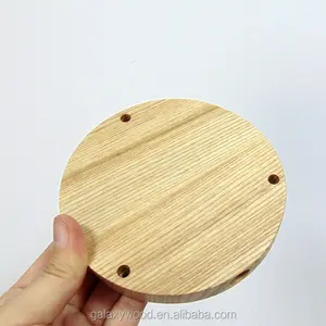Verschillende grootte natuurlijke ronde vorm eiken hout houten basis voor craft