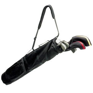 Borsa da Golf Pieghevole Personalizzata Leggera in Nylon Nero per il Trasporto del Dime da Golf da Viaggio - Product Image 1