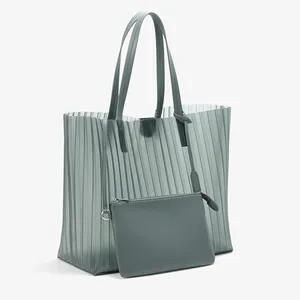 OEM Modetrend klare PVC-Tasche transparente Umhängetaschen mit Pu-Ledertasche