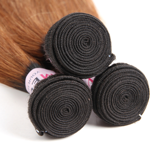 Belle Asiatique Ombre Cheveux Caramel Auburn Remy Cheveux Weave Lien Faible Coût À La Maison - Product Image 6