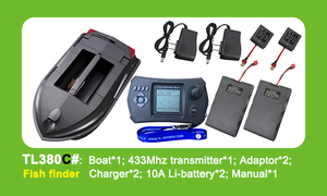 Suministro Directo de Fábrica Skywolf TL380 380E Barco <span class=keywords><strong>Cebador</strong></span> RC de Doble Casco con 12 Puntos de Cebo GPS Sonda Localizadora de Peces y Piloto Automático para Pesca en el Mar - Product Image 4