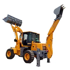 Kecil Taman Traktor Loader dan Backhoe dengan Mesin Pemotong untuk Dijual