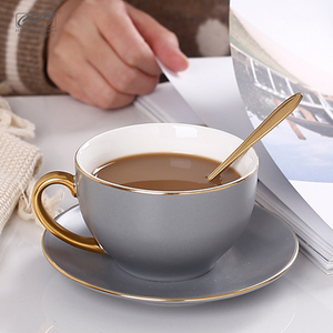 <span class=keywords><strong>Tazas</strong></span> de café y Capuchino personalizadas de cerámica para uso comercial, café, té inglés, restaurante, para <span class=keywords><strong>desayuno</strong></span>, con logotipo impreso - Product Image 5