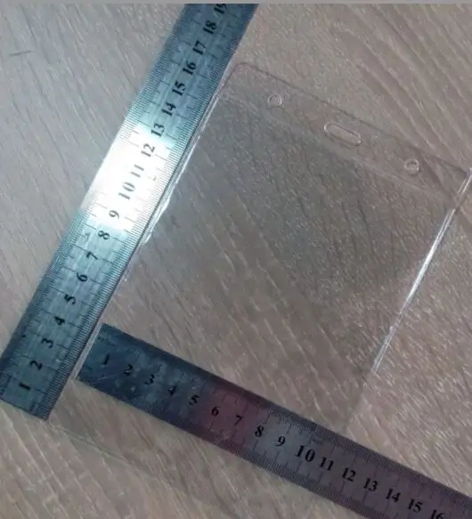 גודל גדול אנכי pvc שם בעל תג 17.5 cm * 11.5 cm