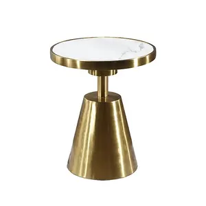 Hot sale latest design stainless steel coffee table rose gold end table