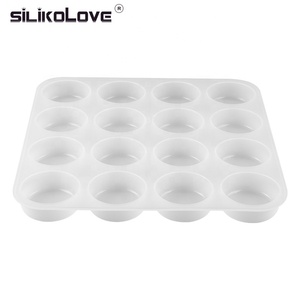 Mới 16-Cavity Oval Shape Xà Phòng Khuôn Xà Phòng Làm Khuôn Silicone Khay Tự Làm Làm Bánh DIY - Product Image 4