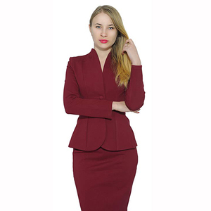 <span class=keywords><strong>Traje</strong></span> de Falda Rojo <span class=keywords><strong>para</strong></span> <span class=keywords><strong>Mujer</strong></span>, Diseño Nuevo, Personalizado, al por Mayor, Económico, <span class=keywords><strong>para</strong></span> Primavera y Otoño - Product Image 5
