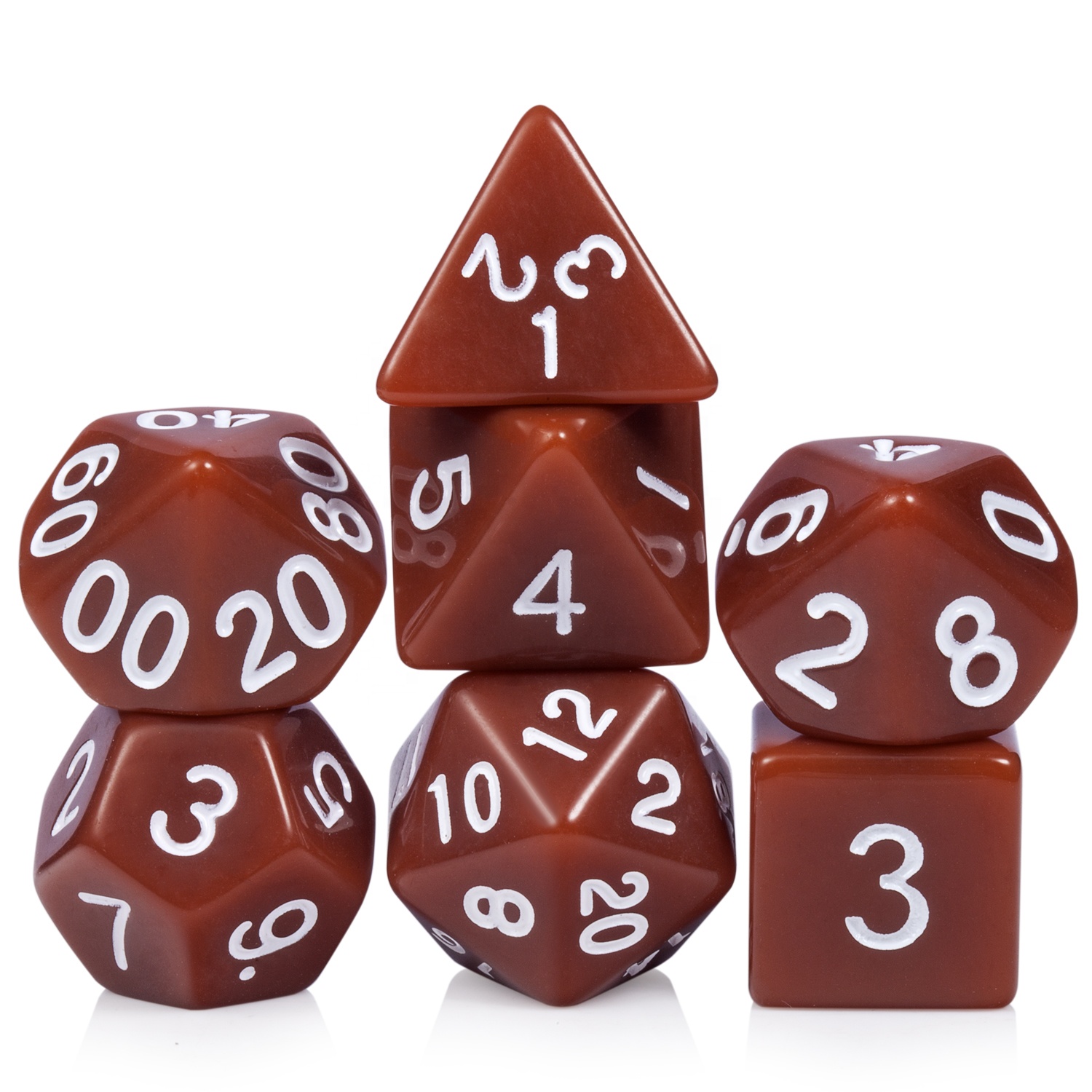 Оптовая продажа с завода, набор многогранных игральных костей DND, индивидуальные игральные кости D4 D6 D8 D10 d12 D20 d % для настольных игр