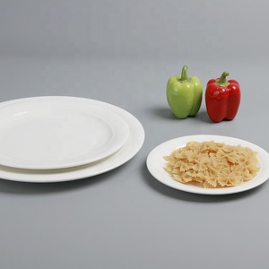 Hecho <span class=keywords><strong>en</strong></span> china a granel barato marfil blanco tamaño de gres platos de cena para <span class=keywords><strong>restaurante</strong></span> - Product Image 2