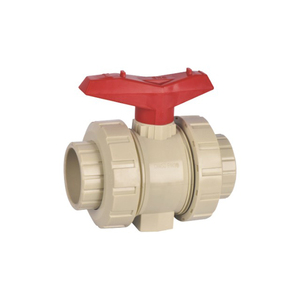 Pph pvc plástico tornillo tipo therad verdadera doble unión válvula de bola - Product Image 1