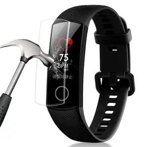נגד הלם HD ברור רך TPU מלא מסך מגן עבור Huawei Honor להקת 4 סטנדרטי גרסה חכם שעון מגן סרט