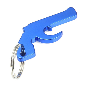 Gros <span class=keywords><strong>militaire</strong></span> promotions cadeau en aluminium gun forme mini bière ouvre-bouteille avec porte-clés - Product Image 1