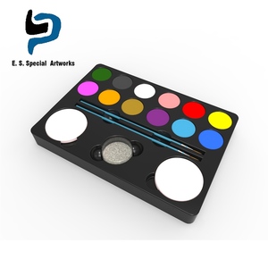 <span class=keywords><strong>2018</strong></span> más de fiesta de Halloween cara cuerpo profesional maquillaje 12 colores Flash del tatuaje de la cara y el cuerpo de pintura - Product Image 1