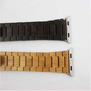 Correa de reloj de moda, accesorios de madera para <span class=keywords><strong>pulsera</strong></span> personalizada de 42mm y 38mm, <span class=keywords><strong>pulsera</strong></span> de moda de Apple, cadena y pulseras de eslabones de madera - Product Image 3