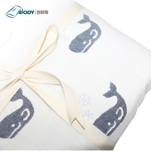 Fábrica al por mayor bonito diseño de algodón orgánico pañales manta de bebé - Product Image 5