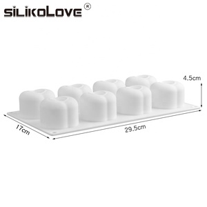 ทนความร้อน8ช่องรูปร่างตลกซิลิโคน3D แม่พิมพ์อบเค้ก - Product Image 2