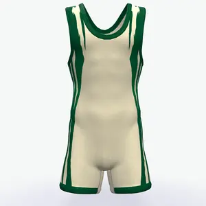 Design your own custom logo sublimation printing wrestling singlets