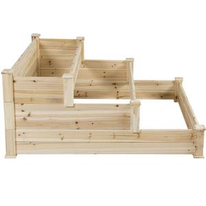 Se Jardín de vegetales de la cama 3 nivel elevado de paso <span class=keywords><strong>madera</strong></span> Kit de jardinería vegetal plantador - Product Image 4