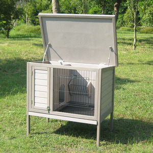 Luxury interior hand wooden rabbit hutch covers plastic rabbit cage trays for free - Product Image 5