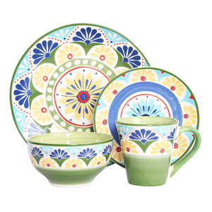 Veweet — <span class=keywords><strong>service</strong></span> de table en céramique, <span class=keywords><strong>service</strong></span> de table en porcelaine, <span class=keywords><strong>vaisselle</strong></span> à usage quotidien, 16 pièces - Product Image 4