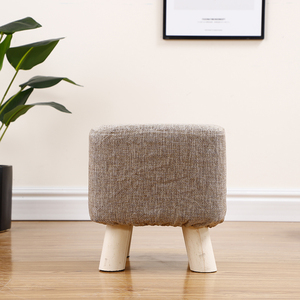 Logo personalizzato di <span class=keywords><strong>legno</strong></span> rotondo bambino piede sgabello con quattro <span class=keywords><strong>gambe</strong></span> in <span class=keywords><strong>legno</strong></span> - Product Image 2
