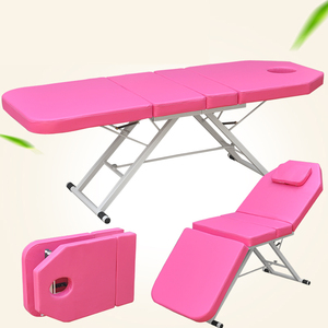 70 cm de ancho 2 camas plegables de madera para mesa de masaje W / Carry Case Salón de muebles plegable portátil tailandés Body - Product Image 1