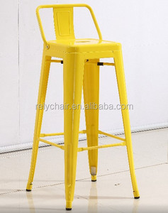 Popular Cafe Restaurant Iron Metal <strong>Stool</strong> Colorful <strong>Low</strong> Back Rest Bar <strong>Stool</strong> - Product Image 6