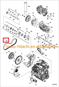 Bob-猫Loader Belt For S510 S530 S550 S570 S590 Drive Belt 7146391