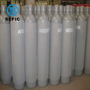 Endüstriyel 50L Argon Gazı Silindir, Büyük Su Kapasitesi Oksijen / Azot / Co2 / Argon Gazı Silindir