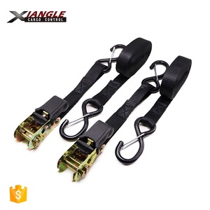 Sangles d'arrimage <span class=keywords><strong>à</strong></span> <span class=keywords><strong>cliquet</strong></span> légères <span class=keywords><strong>à</strong></span> dégagement rapide, 1 pouce x 15 pieds avec crochets en S, capacité de 800kg - Product Image 4
