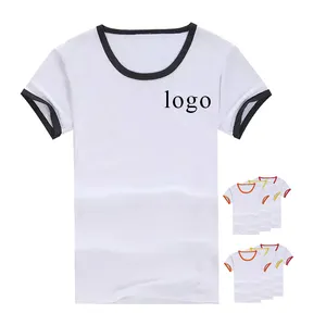 중국 custom printing 싼 이집트 면 광범위 한 넥 t shirts boys 캐주얼 reversible t-shirt