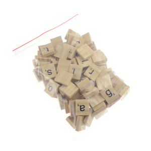 diy manualidades minúsculas decorativo personalizado carta azulejos 100 pieza nueva en blanco <span class=keywords><strong>de</strong></span> madera, azulejos scrabble - Product Image 4