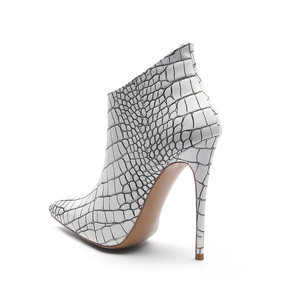 2022 nuovo modello Low MOQ scarpe bianche a punta di grandi dimensioni <span class=keywords><strong>stivali</strong></span> con <span class=keywords><strong>tacco</strong></span> alto da donna - Product Image 3