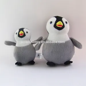 15 cm mini mare animale pinguino, morbido peluche grigio grasso pinguino giocattoli