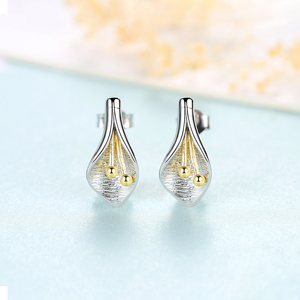 <span class=keywords><strong>Orecchini</strong></span> a Perno CZCITY in Argento Sterling 925 con Fiore di <span class=keywords><strong>Tulipano</strong></span>, Gioielli Raffinati da Donna - Product Image 4