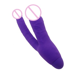 Vibración de doble cabeza Vaginal Anal juguete del sexo del vibrador - Product Image 3