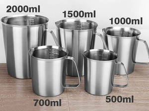 Pichet à lait en acier inoxydable, appareil de mesure puissant et personnalisé, pour friser le lait, avec marquage, 1 pièce - Product Image 4