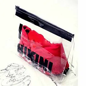 Benutzer definierte klare PVC Zip Lock Kunststoff Bikini Badeanzug Verpackungs tasche