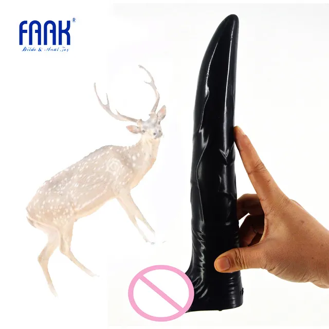 Faak bdsm chifre de bovino para homens, brinquedo sexual com design de cervos, monstro expansível, bunda, masturbação anal para homens, mulheres, lésbicas, produtos eróticos