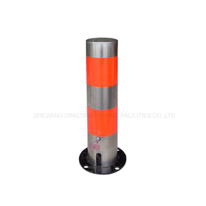 De acero inoxidable Durable Flexible de acero inoxidable extraíble coche <span class=keywords><strong>Estacionamiento</strong></span> de tráfico bolardos con llave - Product Image 1