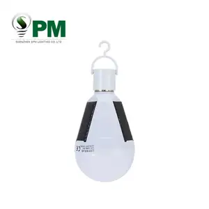 E27 Lampu Darurat Led Isi Ulang Daya Surya 7W 12W