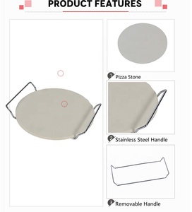 Legno per esterni Brucia Forno Per La Pizza Cerchio Strumenti di Pietra per Pizza Italiana Per Barbecue - Product Image 2