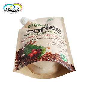 Impreso personalizado bolsas reutilizables soporte Café Pico de plástico bolsa de envasado de alimentos con boquilla - Product Image 2