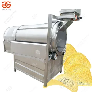 Drum-type Snacks Potato chips Puffed food Flavoring Seasoning machine