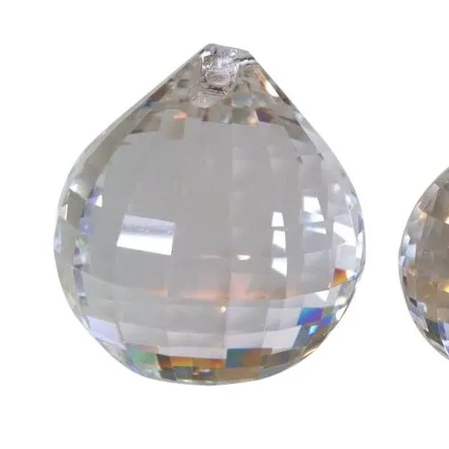 Peças de reposição de esfera de vidro, 15-100mm, facetados, redondo, coletor solar, esferas de vidro, lustre